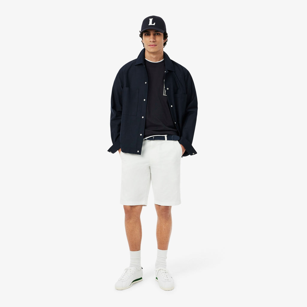 Lacoste Embroidered Heavy Jersey T-shirt // BLACK 350