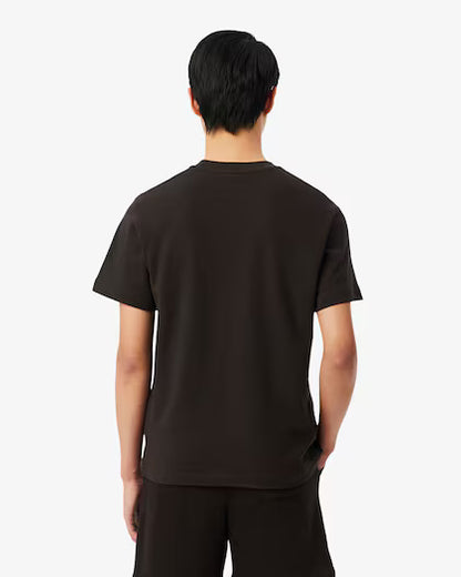 Lacoste Textured Jersey T-shirt // BROWN