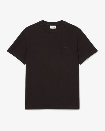 Lacoste Textured Jersey T-shirt // BROWN