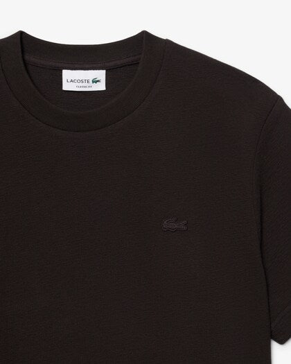 Lacoste Textured Jersey T-shirt // BROWN