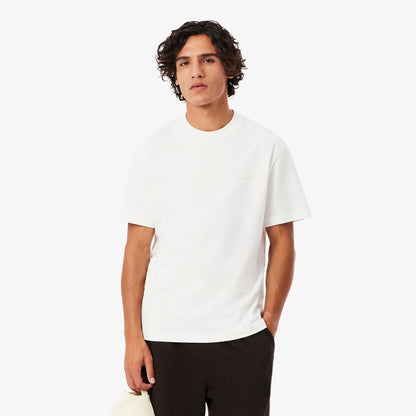 Lacoste Textured Jersey T-shirt // WHITE