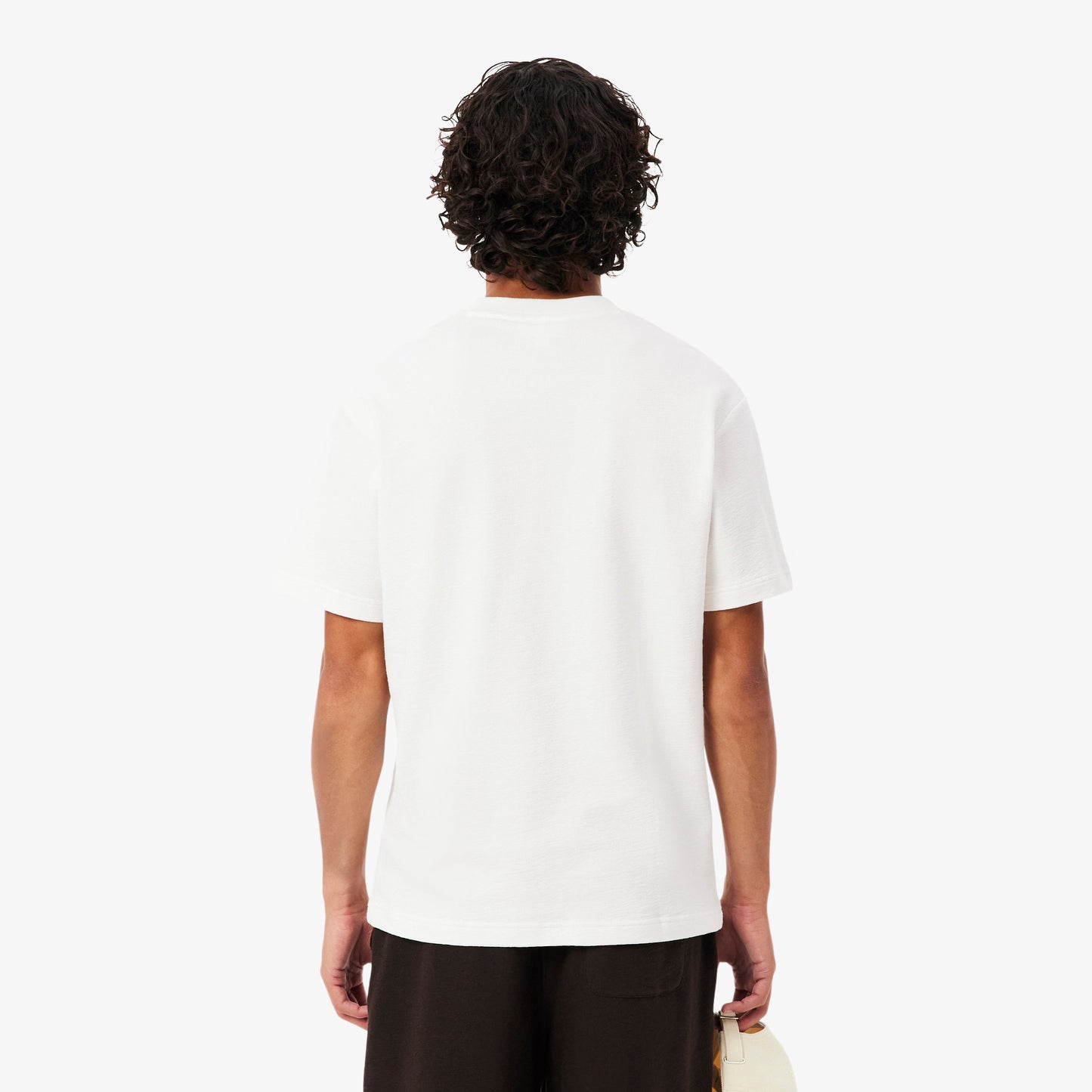 Lacoste Textured Jersey T-shirt // WHITE