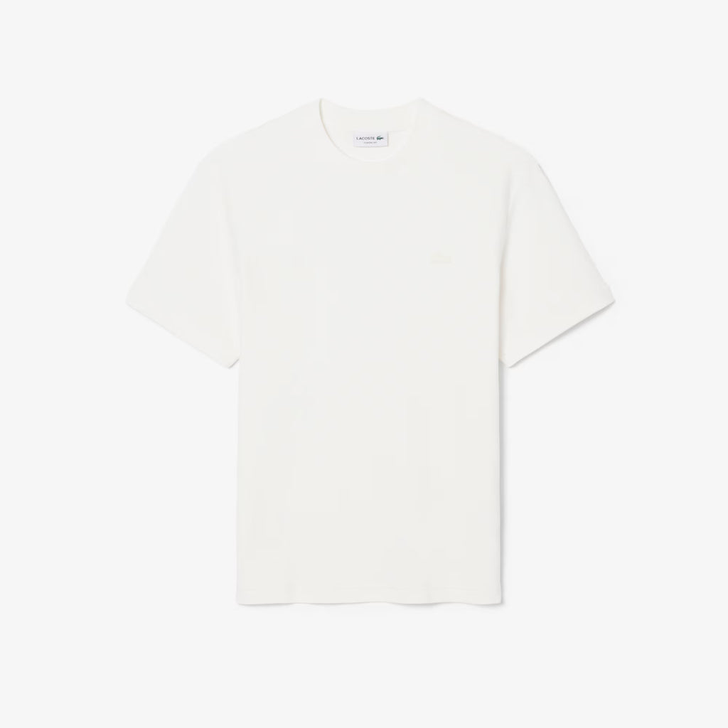 Lacoste Textured Jersey T-shirt // WHITE