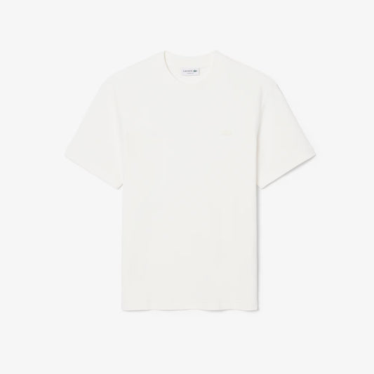 Lacoste Textured Jersey T-shirt // WHITE
