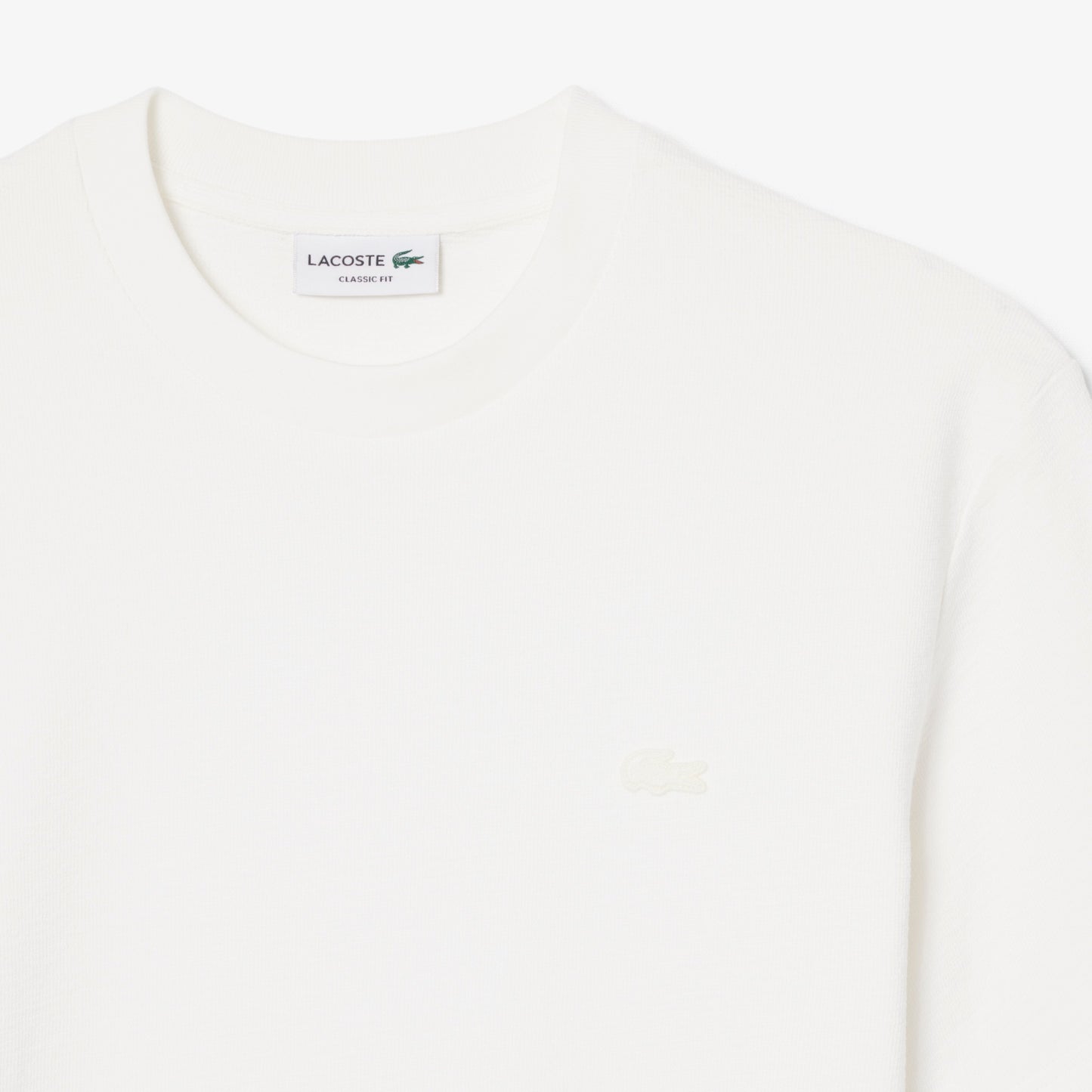 Lacoste Textured Jersey T-shirt // WHITE
