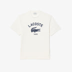 Lacoste Signature Print Cotton T-shirt TH2733 // WHITE 70V