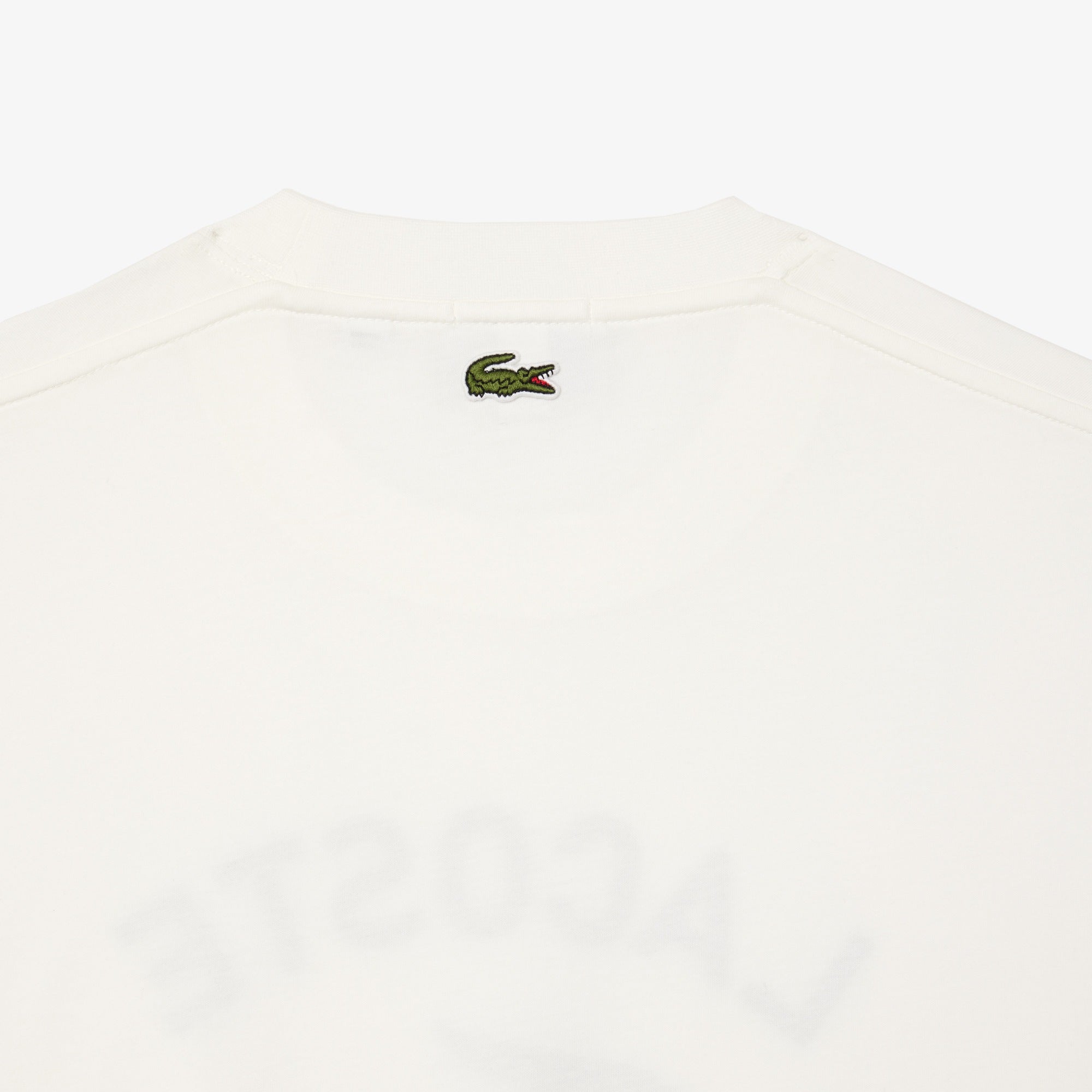 Lacoste Signature Print Cotton T-shirt TH2733 // WHITE 70V
