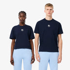 Lacoste Signature Print T-shirt TH2739 // MIDNIGHT BLUE 166