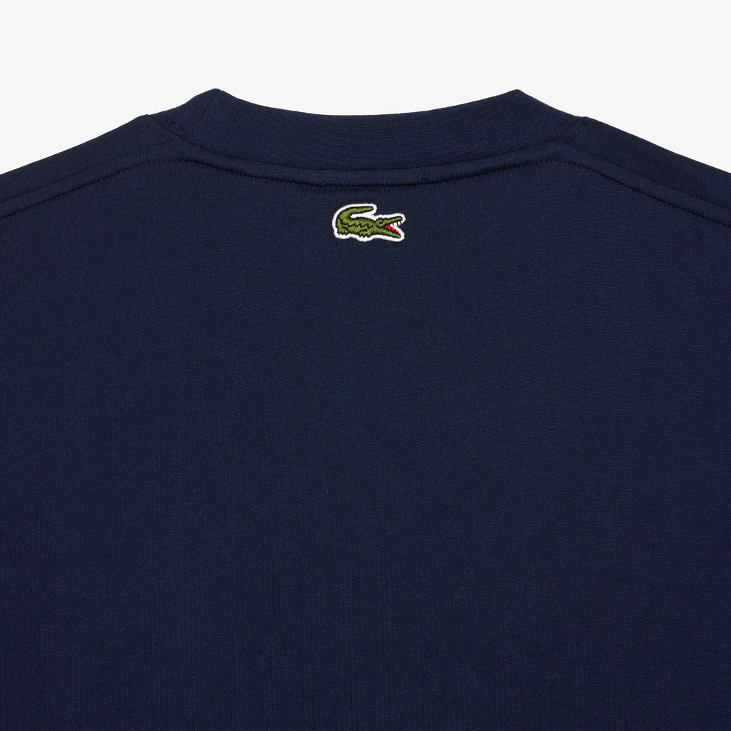 Lacoste Signature Print T-shirt TH2739 // MIDNIGHT BLUE 166