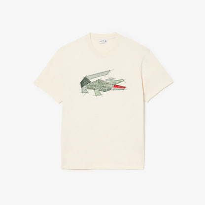 Lacoste Heavy Cotton Crocodile T-shirt TH3603 // ECRU XFJ