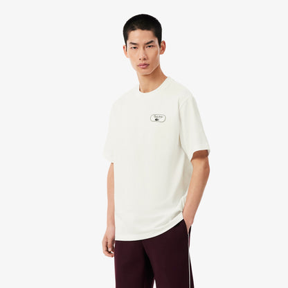 Lacoste Ultra Dry Tennis Heritage Graphic T-shirt // WHITE