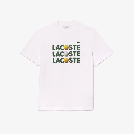 Lacoste Ball Print Tee TH737000001 // VIT