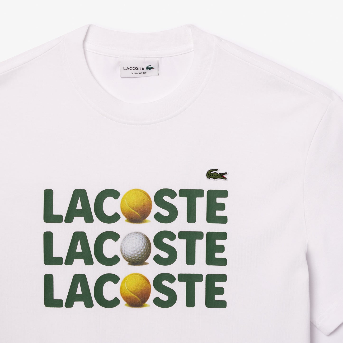 Lacoste Ball Print Tee TH737000001 // VIT