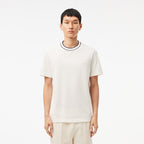 Lacoste Stretch Piqué Stripe T-shirt TH8174 // WHITE 70V