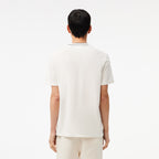 Lacoste Stretch Piqué Stripe T-shirt TH8174 // WHITE 70V