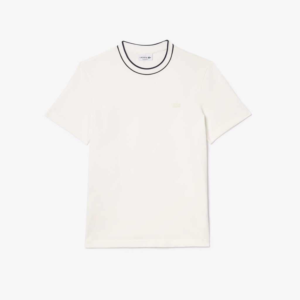 Lacoste Stretch Piqué Stripe T-shirt TH8174 // WHITE 70V
