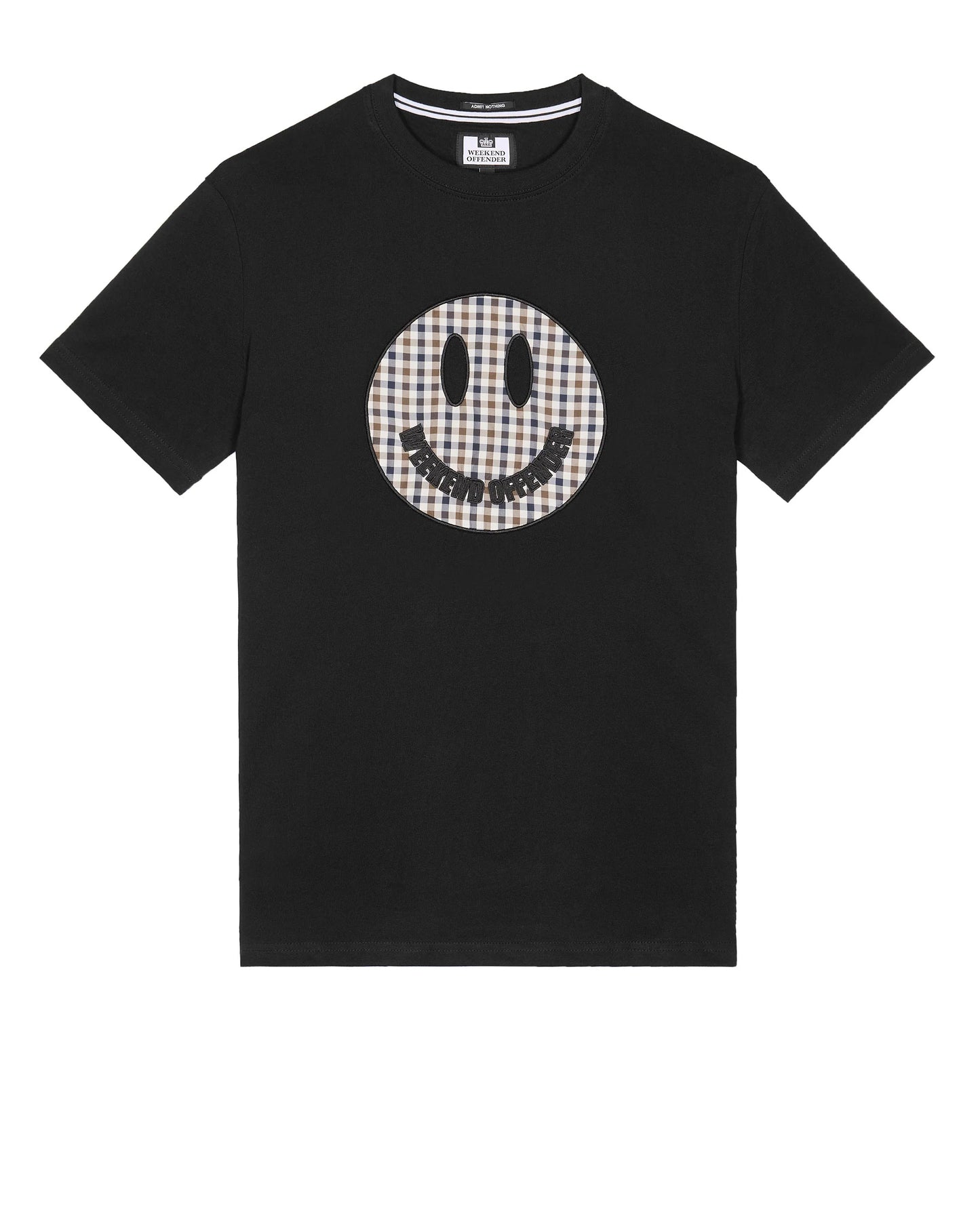 Weekend Offender Tambay Smiley T-Shirt // SVART