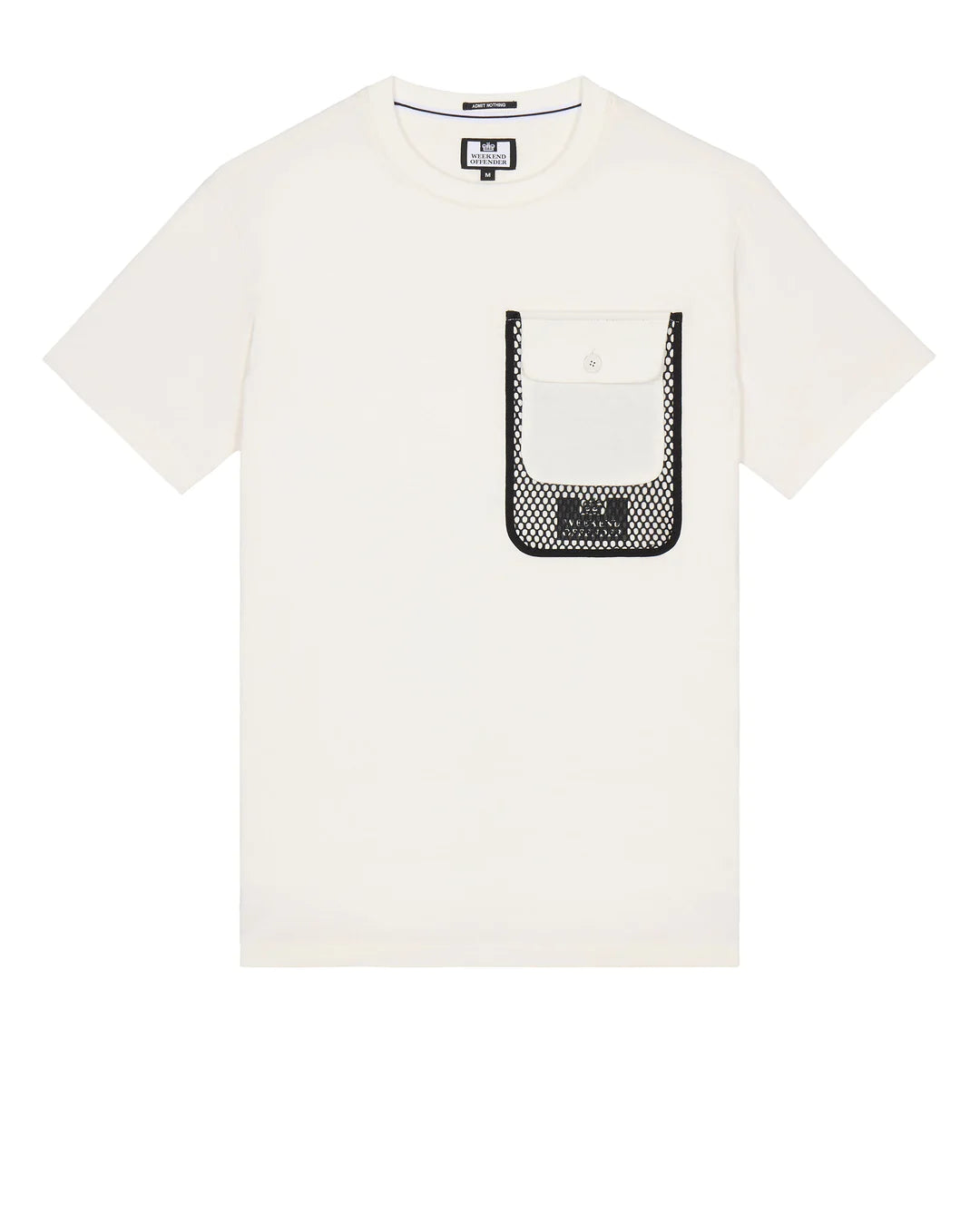 Weekend Offender Lens Mesh Pocket Tee // WINTER WHITE