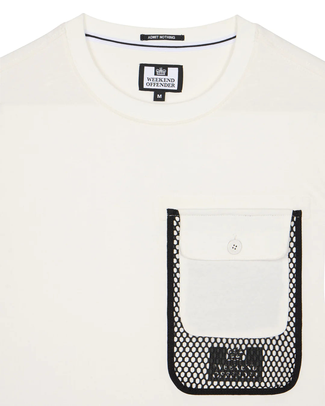 Weekend Offender Lens Mesh Pocket Tee // WINTER WHITE