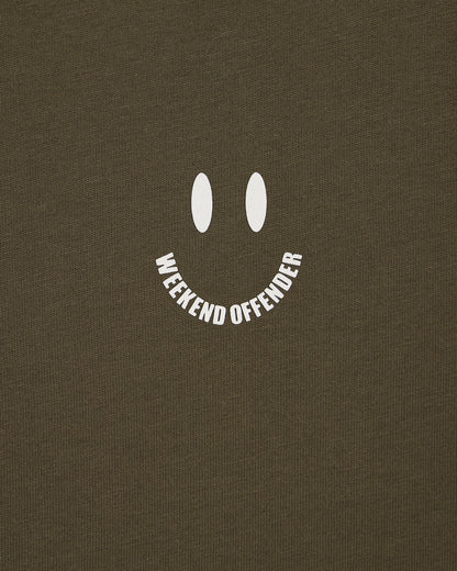 Weekend Offender Smile Graphic Tee // CASTLE GREEN