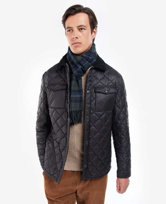 Barbour tartan Lambswool Scarf // OLIVE NIGHT TN28