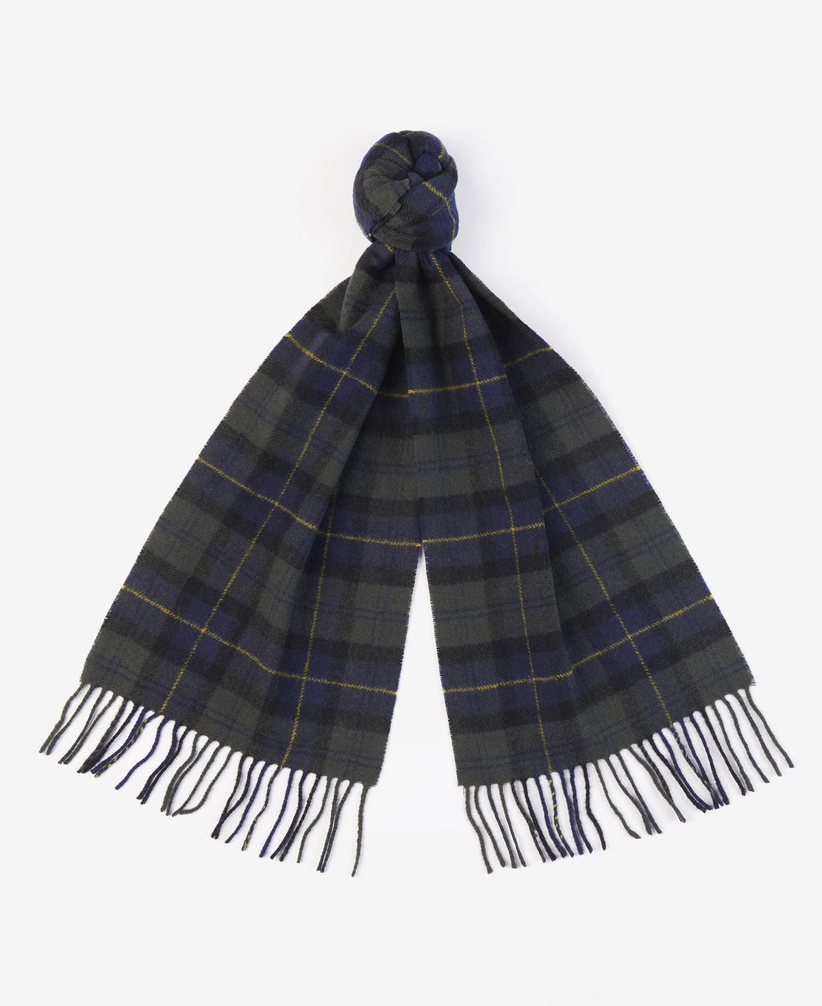 Barbour tartan Lambswool Scarf // OLIVE NIGHT TN28