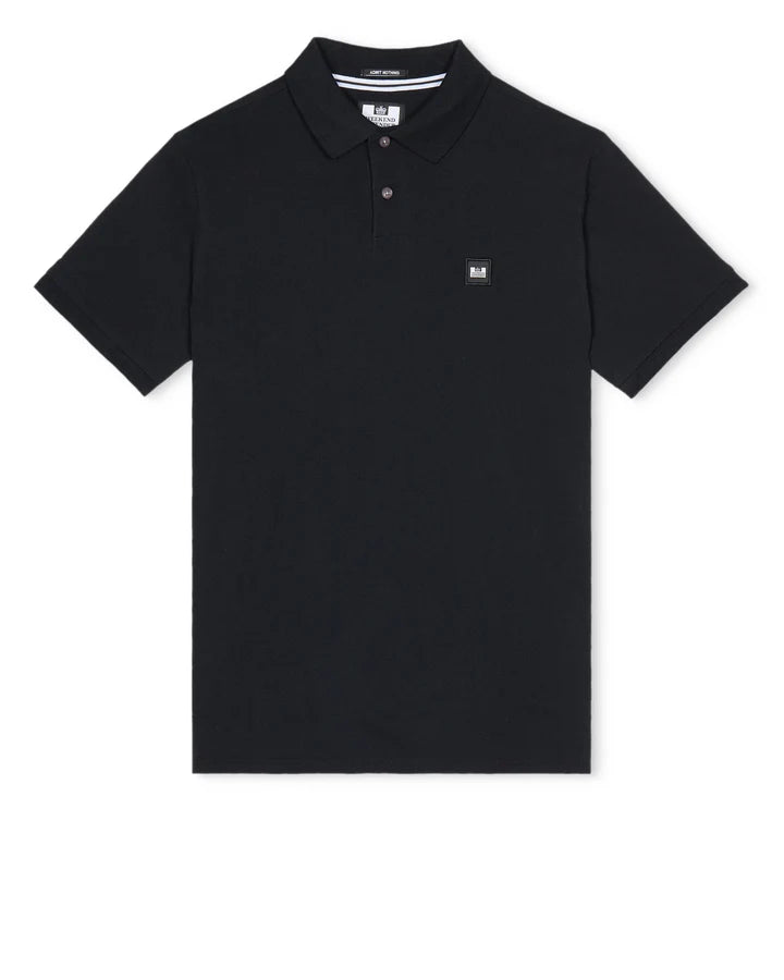 Weekend Offender Caneiros Polo Shirt  // BLACK