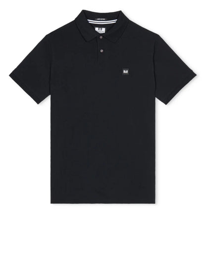 Weekend Offender Caneiros Polo Shirt  // BLACK