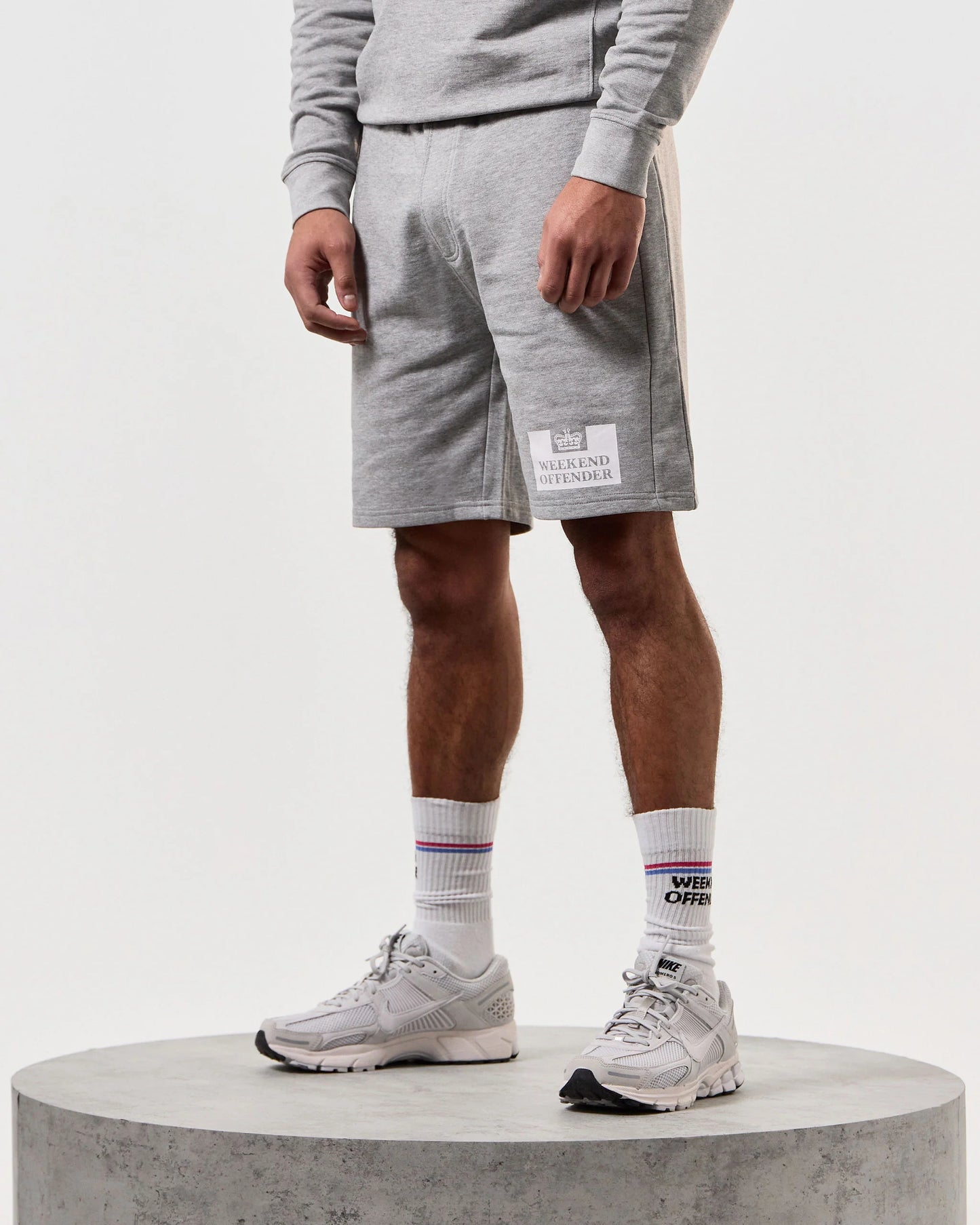 Weekend Offender Action Klassiska Shorts // GRÅ MARL