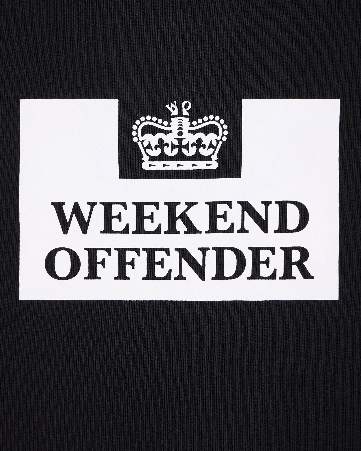 Weekend Offender Penitentiary Classic Sweatshirt // SVART