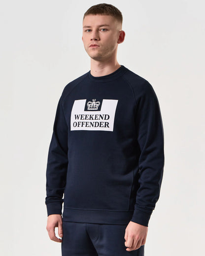 Weekend Offender Penitentiary Classic Sweatshirt // NAVY