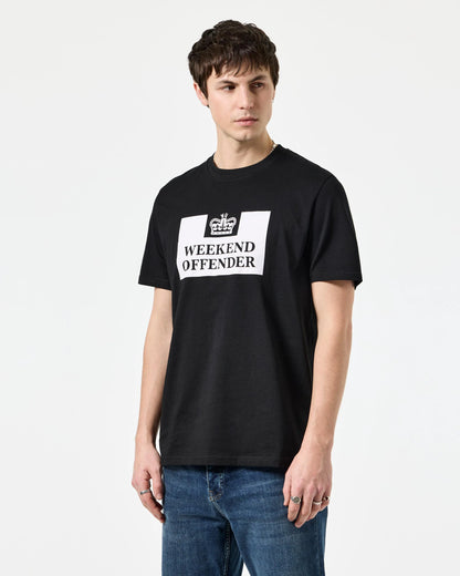 Weekend Offender Prison Classic T-Shirt // BLACK