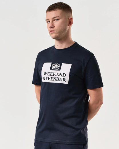 Weekend Offender Prison Classic T-Shirt // NAVY