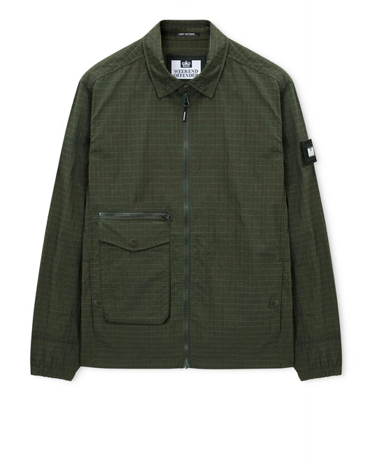 Weekend Offender Vinnie Over-Shirt // BLACK FOREST GREEN
