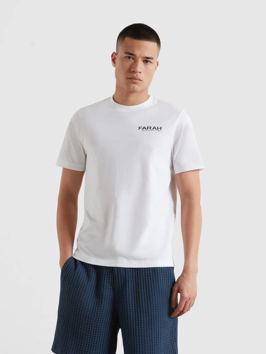 Farah Clissold Graphic Tee // WHITE 104