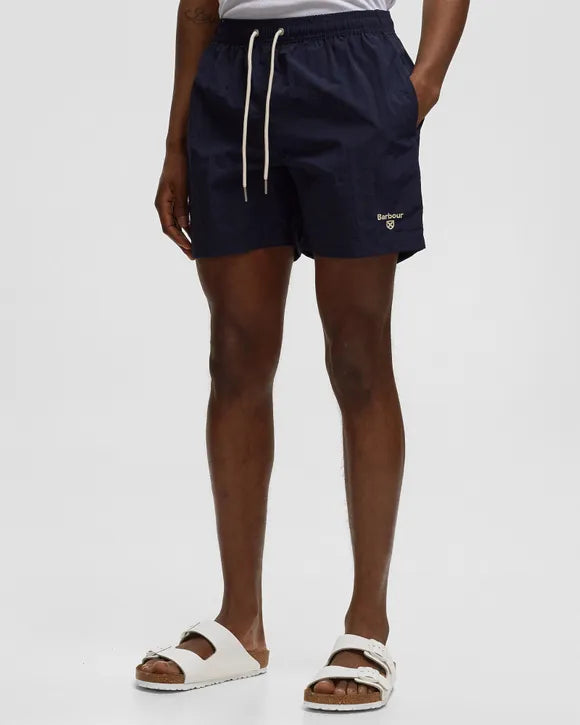 Barbour Logo 5 Swim Shorts // NAVY