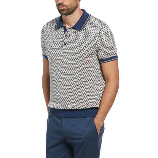 Penguin Cotton Jacquard Polo OPGM2405 // BIRCH 252