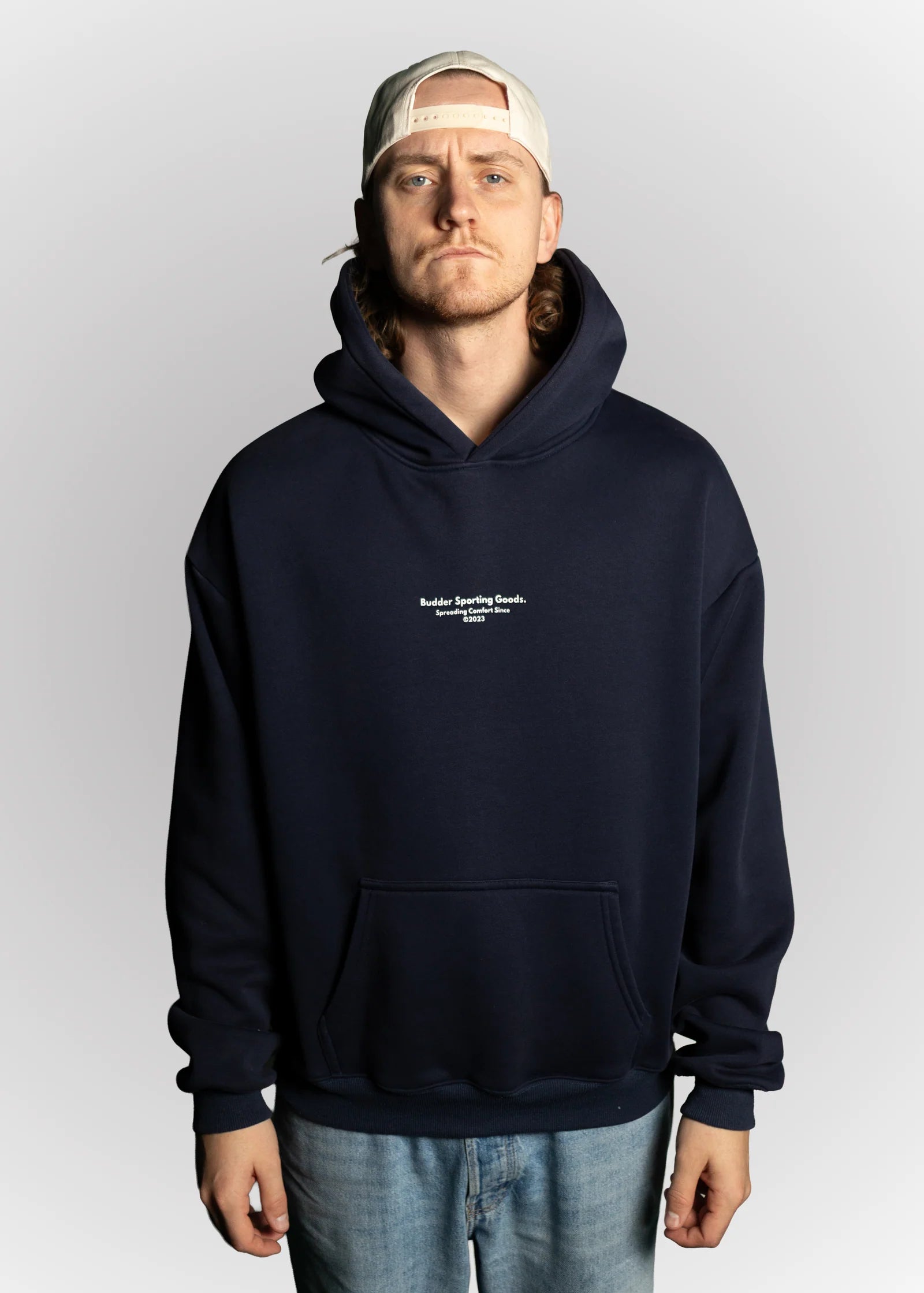 Budder Sporting Goods Hoodie // Navy Blue