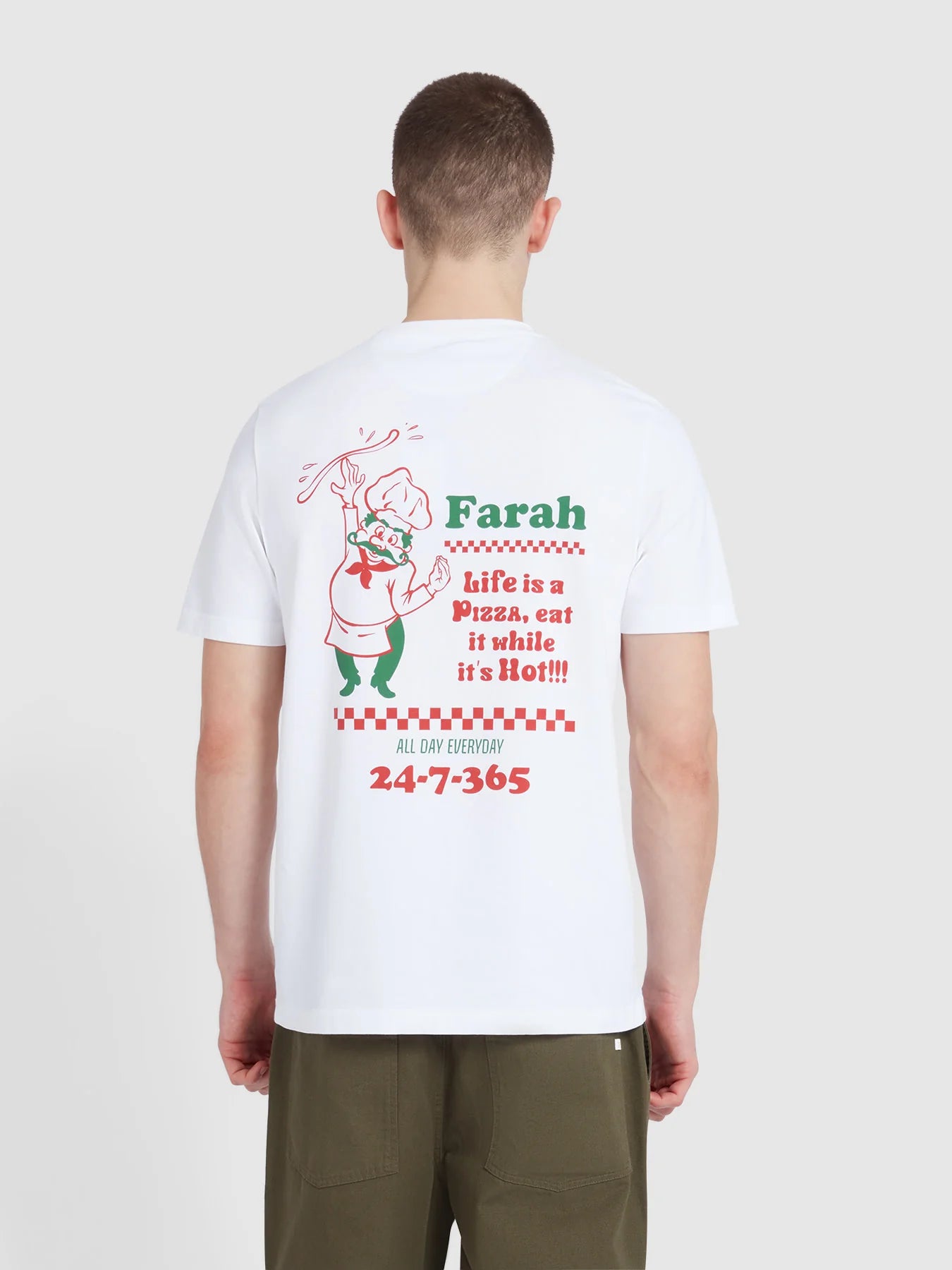 Farah Powis Graphic T-Shirt // WHITE