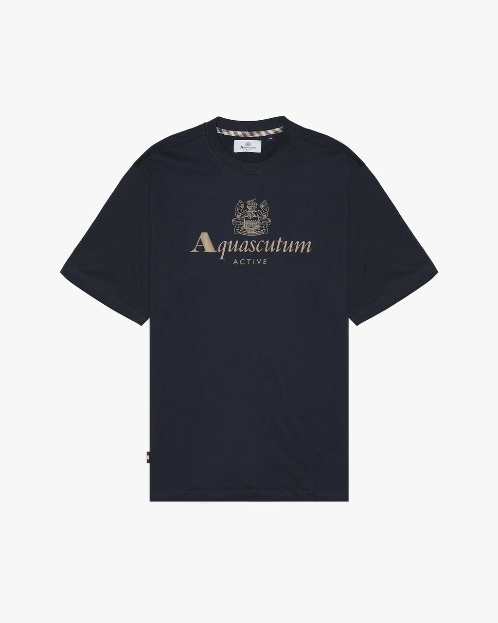 Aquascutum Active Big logo T-Shirt TS004 // NAVY