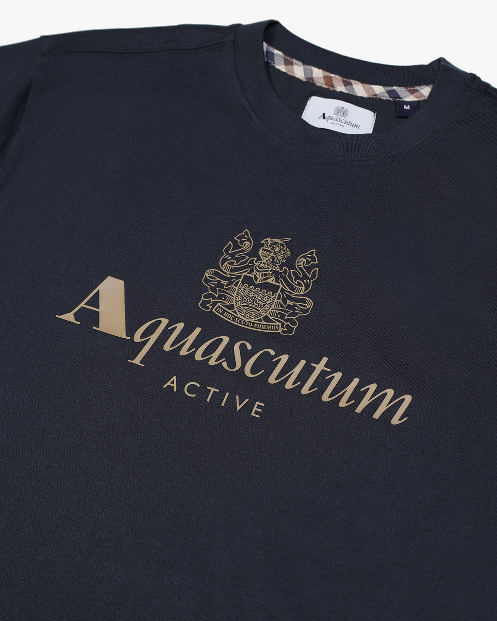 Aquascutum Active Big logo T-Shirt TS004 // NAVY