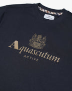 Aquascutum Active Big logo T-Shirt TS004 // NAVY