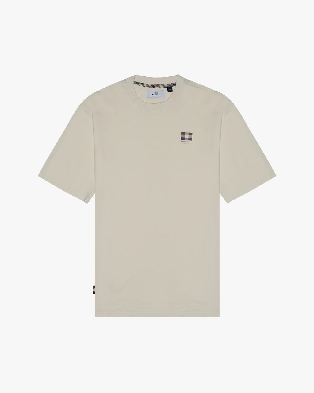 Aquascutum Active RUBBER PATCH T-SHIRT TS009 // OLD WHITE