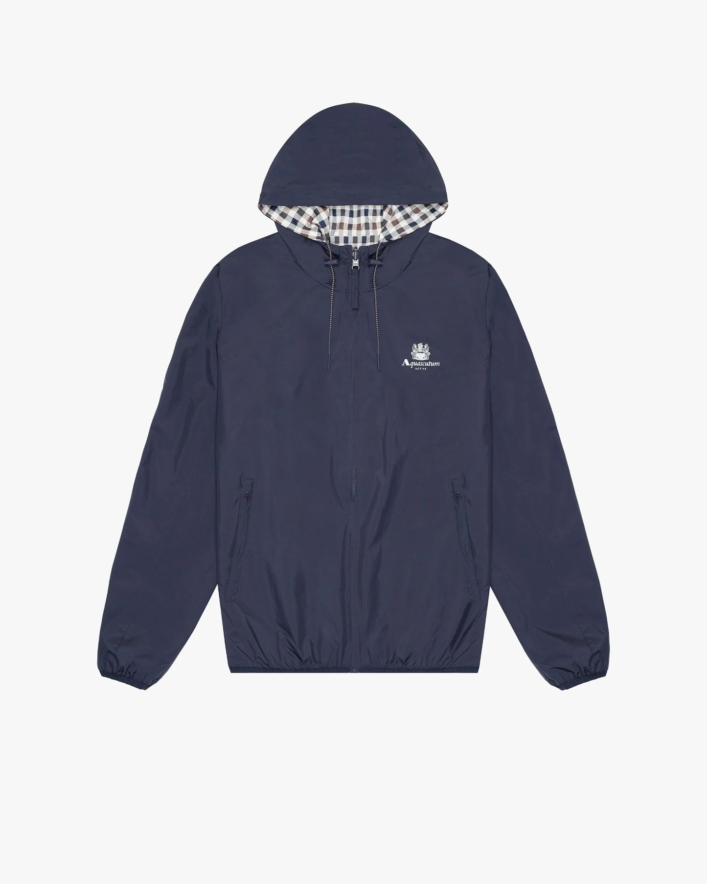 Aquascutum Active Hooded Sailor Reversible Jacket // NAVY