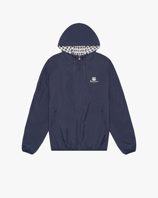 Aquascutum Active Hooded Sailor Reversible Jacket // NAVY