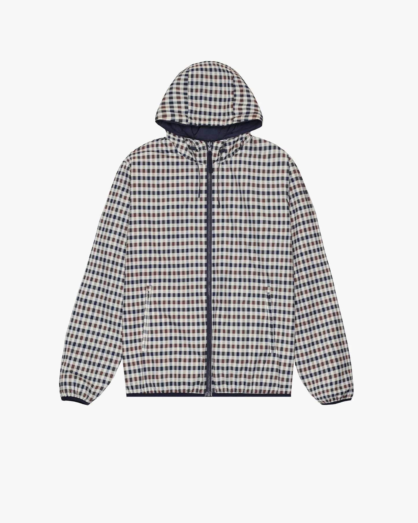 Aquascutum Active Hooded Sailor Reversible Jacket // NAVY