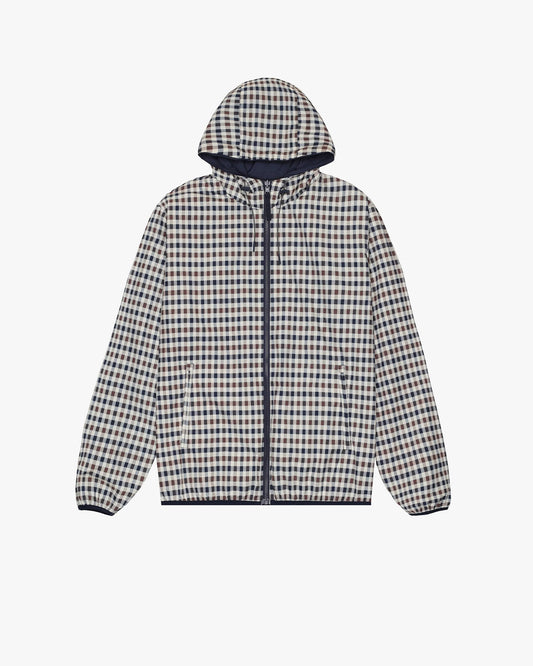 Aquascutum Active Hooded Sailor Reversible Jacket // NAVY