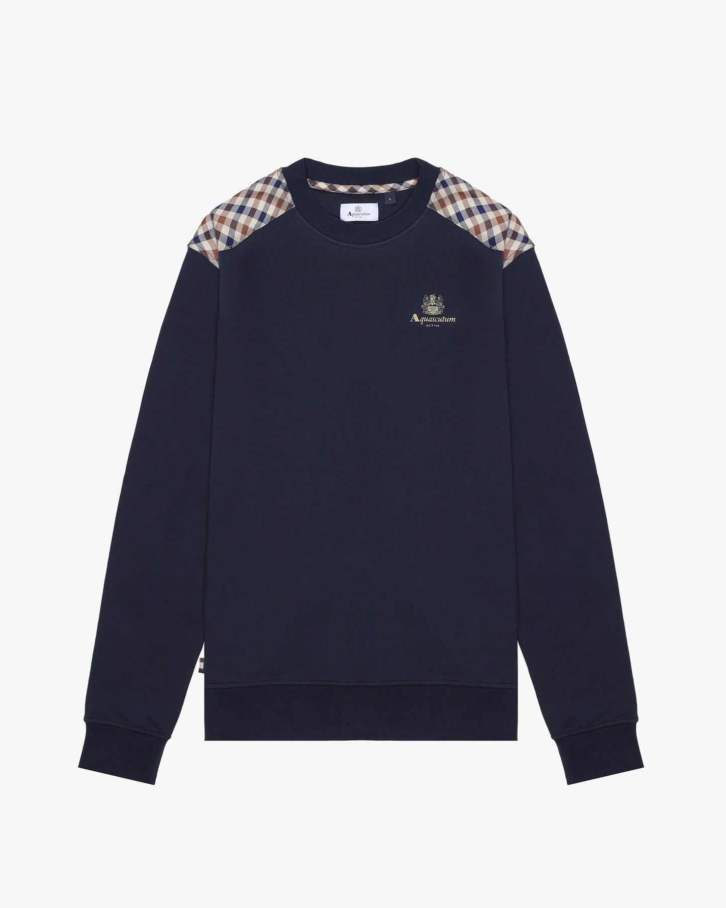 Aquascutum Active CC Shoulder Crewneck B005_SW011 // NAVY