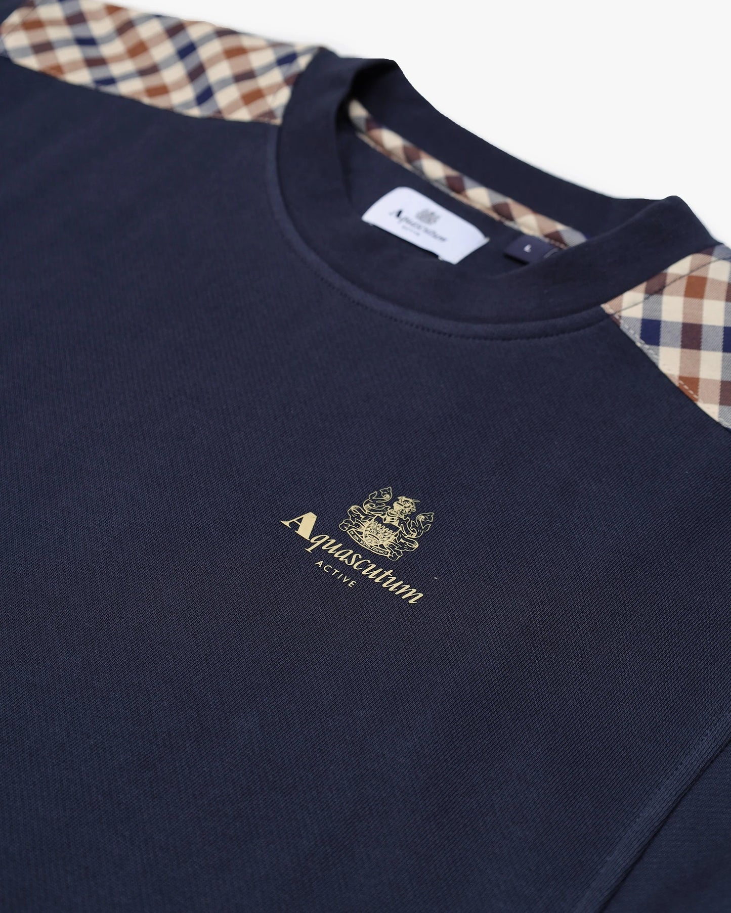 Aquascutum Active CC Shoulder Crewneck B005_SW011 // NAVY