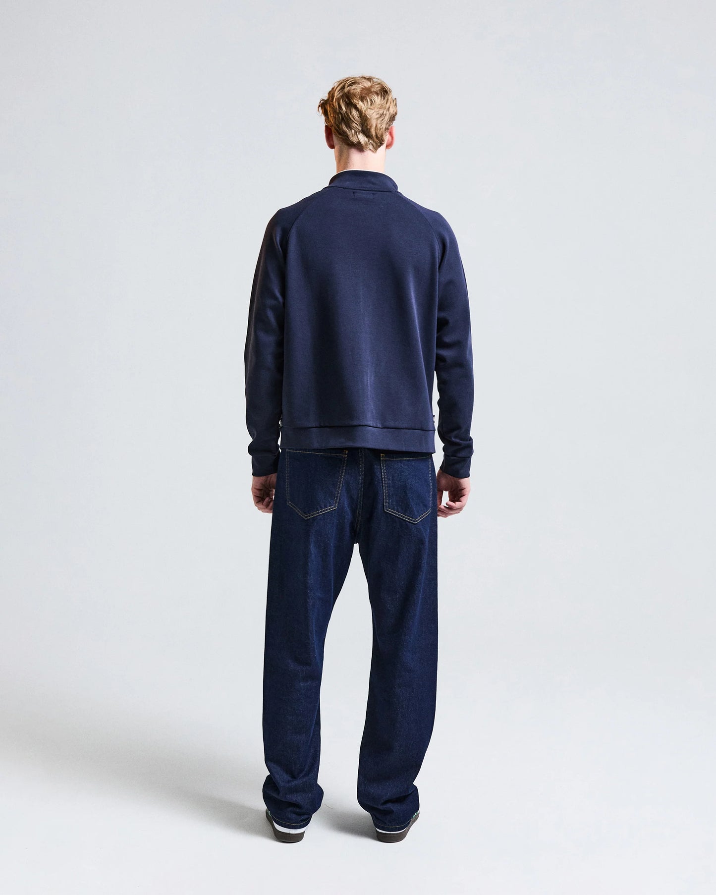 Aquascutum Active CC Scuba Stripes Track Top // NAVY